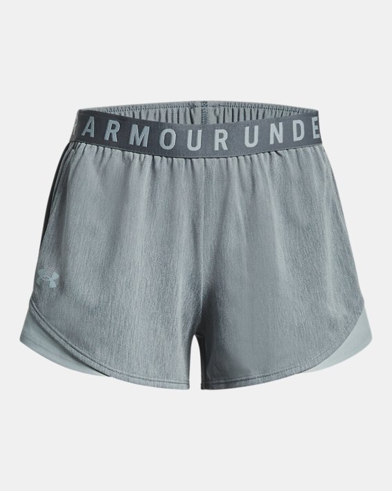 女士UA Play Up Shorts 3.0 Twist短褲 in Gray image number 4
